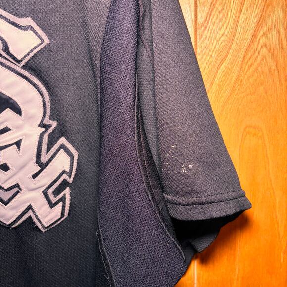 Vintage Majestic Chicago White Sox Jersey Men’s Size XL Black MLB USA Made Blank - Picture 4 of 8